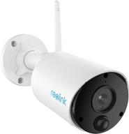 📸 reolink argus eco: 1080p hd wireless outdoor security camera with rechargeable battery, smart wifi, night vision, alexa compatibility, 2-way talk, and cloud/local sd storage logo
