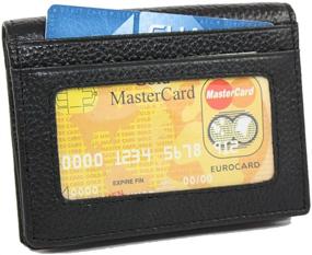 img 1 attached to 💳 Windows Leather Credit Card Holder Wallet