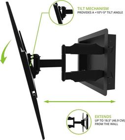 img 2 attached to 📺 In-Wall Full Motion TV Mount by Kanto for 32-inch to 55-inch TVs