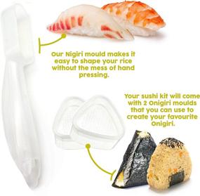 img 2 attached to 🍣 Deluxe Sushi Making Kit: Master the Art of Rolling Onigiri