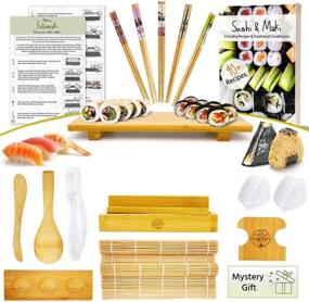 img 4 attached to 🍣 Deluxe Sushi Making Kit: Master the Art of Rolling Onigiri