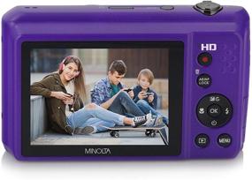 img 1 attached to Enhanced SEO: Minolta MN12Z Purple Wi-Fi Digital Camera with 12x Optical Image Stabilized Zoom