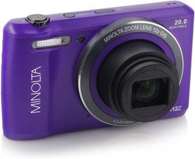 img 3 attached to Enhanced SEO: Minolta MN12Z Purple Wi-Fi Digital Camera with 12x Optical Image Stabilized Zoom