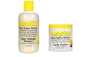 img 3 attached to 🌀 CurlyKids Mixed Haircare Bundle - Curly Creme Conditioner &amp; Super Detangling Shampoo