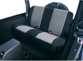 img 1 attached to 🚙 Rugged Ridge 13262.09 Rear Seat Cover in Neoprene Gray for 80-95 Jeep CJ/Wrangler YJ