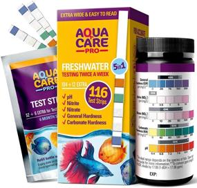 img 4 attached to 🐠 5-in-1 Freshwater Aquarium and Pond Test Strips - pH, Nitrite, Nitrate, GH & KH Levels Testing Kit for Fish Tank - Easy Read Wide Strips, Complete Water Testing Guide Included - 116 Ct