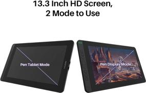 img 1 attached to 🖌️ Review: HUION 2020 Kamvas 13 Graphic Drawing Monitor - Full-Laminated Screen, Battery-Free Stylus, and Tilt Function