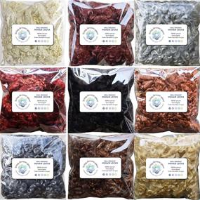 img 4 attached to 🧶 Premium Mohair Locks: Versatile Organic Wool Fiber for Dolls, Felting, Knitting - 9 Ounce Pack with 9 Beautiful Colors