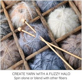 img 1 attached to 🧶 Premium Mohair Locks: Versatile Organic Wool Fiber for Dolls, Felting, Knitting - 9 Ounce Pack with 9 Beautiful Colors