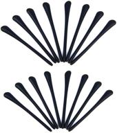 👓 framendino anti-slip silicone eyeglass end tips - 8 pairs of tube replacements for thin metal eyeglass legs in black logo