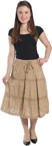 img 1 attached to KayJayStyles Bohemian Hippie Cotton Length Women's Clothing in Skirts