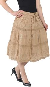 img 2 attached to KayJayStyles Bohemian Hippie Cotton Length Women's Clothing in Skirts