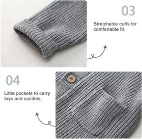 img 1 attached to 👶 Pureborn Cardigan Sweaters for Baby Toddler Boys and Girls