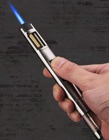 img 2 attached to Blue Jet Torch Lighter Pen Style: Adjustable Flame, Refillable Gas for Cigars and Cigarettes - 1300℃ Fire Starter with Visible Gas Window