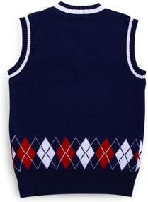 img 3 attached to 👕 Gentleman Sleeveless Pullover Waistcoat for Toddler Boys' Clothing