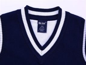 img 2 attached to 👕 Gentleman Sleeveless Pullover Waistcoat for Toddler Boys' Clothing