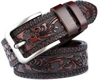 👔 carranfier classic leather dress men's belt: the perfect accessory for men's fashion логотип