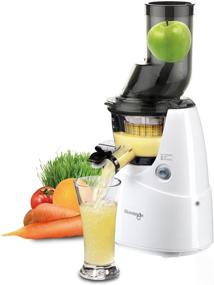 img 3 attached to 🍏 Kuvings Whole Slow Juicer White B6000W with Sorbet Maker, Cleaning Tool Set, Smart Cap, and Recipe Book - 9" X 8.2" X 17.6" -