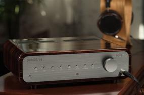 img 1 attached to Интегрированный усилитель Peachtree Audio nova150 с ЦАП в глянцевом цвете «Темный Кофе с Эбони»: Превосходное звуковое усиление и преобразование цифрового аудиосигнала