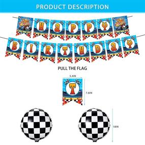 img 3 attached to 🏎️ Hot Wheels Wild Racer Themed Birthday Party Supplies: Cake Topper, Banner, Balloons, Aluminum Film Balloon Kit