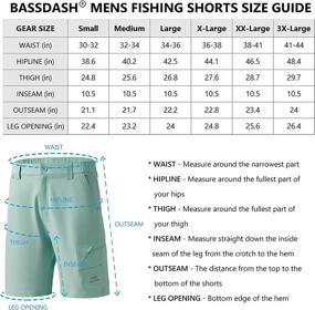 img 2 attached to 🎣 BASSDASH FP01M Men's Fishing Cargo Shorts: Quick Dry, UPF 50+, Water Resistant - 10.5 Inch