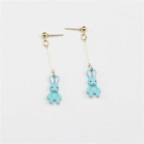 img 2 attached to 🎁 Unique Personality Animals Acrylic Harajuku Earrings: A Perfect Birthday Gift for Girls and Women