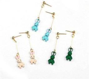 img 4 attached to 🎁 Unique Personality Animals Acrylic Harajuku Earrings: A Perfect Birthday Gift for Girls and Women