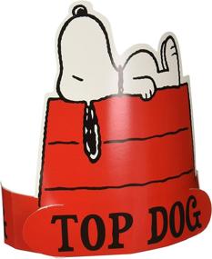 img 2 attached to Носимая бумажная шляпа Eureka Peanuts Snoopy Top Dog