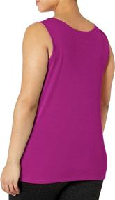 img 1 attached to Just My Size Women's Plus Size Cooldri Performance Scoopneck Tank Top: Stay Cool and Stylish with Performance and Comfort