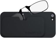 👓 effortlessly convenient: thinoptics slimline iphone case with rectangular reading glasses logo