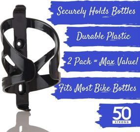 img 3 attached to 🍼 50 Strong Bicycle Water Bottle Holder 2 Pack: Reliable Bike Cage - Quick Install & Premium Quality - Made in USA