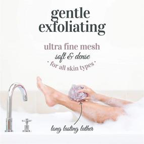 img 2 attached to Восстанавливайте свою кожу с помощью губки для ванны и душа MainBasics Loofah для тела с эксфолиантом (набор из 3 штук)