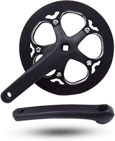 img 4 attached to DRIFT MANIAC Single Chainring Bike Crank Arm Set: 52/42T, 170mm, 130BCD Crankset Square Taper for City Folding Bicycle - High Performance and Versatility