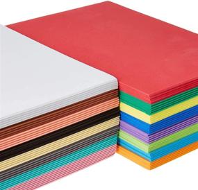 img 3 attached to 🎨 80-Pack Colorful Foam Handicraft Sheets (6 x 9 Inches) for Classroom Art and Craft DIY Projects: Thick and Soft Paper in 16 Vibrant Colors