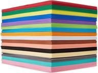 🎨 80-pack colorful foam handicraft sheets (6 x 9 inches) for classroom art and craft diy projects: thick and soft paper in 16 vibrant colors logo