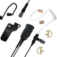 🎙️ sheepdog quick disconnect police lapel mic: enhanced communication for kenwood p25 nexedge nx and tk series radios - law enforcement earpiece headset logo