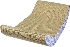 img 1 attached to 🐱 Ware Scratch-N-Lounge Corrugated Cat Scratcher: Ultimate Cat Entertainment with Catnip, 17.5"W X 9.5"L X 4.5"H