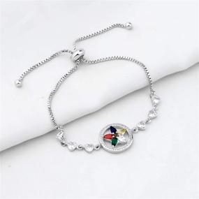 img 1 attached to 🌟 AKTAP Eastern Star Bracelet - OES Sorority Jewelry Gift for Women & Girls - Order of The Eastern Star