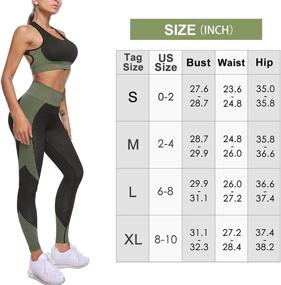 img 1 attached to 🏋️ Elevate your Fitness Routine with EUYZOU Women's High Waisted Workout Set - Stylishly Seamless Sports Legging and Crisscross Bra for Yoga and Gym