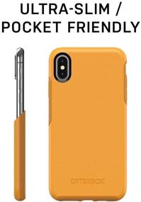 img 1 attached to 📱 iPhone Xs & iPhone X OtterBox Symmetry Series Case - Aspen Gleam (Citrus/Sunflower) - Retail Packaging