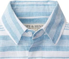 img 3 attached to Cool and Classy: Hope & Henry Boys' Short Sleeve Button Down Shirt