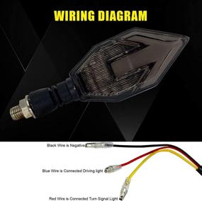 img 1 attached to 🏍️ TORIBIO Motorcycle Indicators: Flowing Turn Signal Lights for Harley, Honda, Kawasaki, Yamaha, Suzuki & BMW - White & Yellow - 2PCS