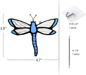 img 3 attached to HAOSUM Драконфлай Солнечный светильник витражная украшение