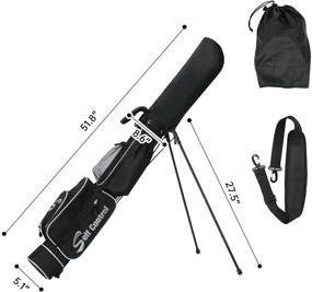 img 2 attached to 🏌️ User-Friendly Self Control Golf Bag with Stand, Strap, and Easy Carry Features | Sturdy Lightweight Golf Club Bag | Durable Pitch and Putt Stand Bag