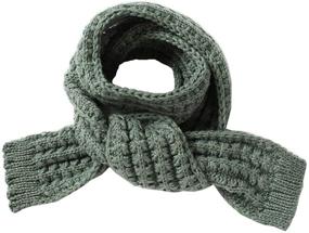 img 3 attached to Swacort Toddlers Winter Knitted Scarves Girls' Accessories and Cold Weather