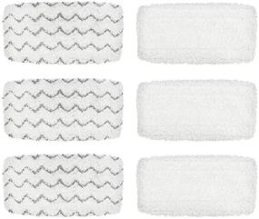 img 4 attached to 💦 BettaWell Steam Mop Refill Pads - Bissell Compatible (Pack of 6)