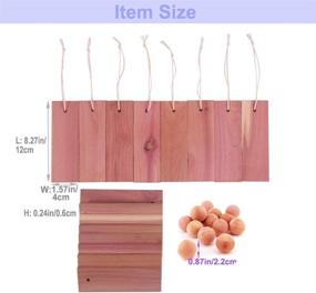 img 1 attached to 🪵 Brite Lightingtech Cedar Blocks: Red Cedar Planks, Balls & More for Clothes Storage (36PC)