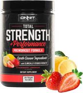 onnit total strength and performance - stimulant-free pre-workout supplement - strawberry lemonade: boost your workout naturally (30 servings) logo