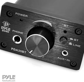 img 1 attached to Pyle PDA35BT 100W Mini Bluetooth Power Digital Class D Amplifier & Headphone Amp with Dual Aux Inputs - 2-Channel Stereo Output - Portable Compact Design