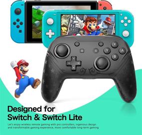 img 3 attached to 🎮 Wireless Pro Controller for Nintendo Switch/Switch Lite, YCCTEAM Remote Gamepad Joystick with NFC, Enhanced Vibration and Wake-up Capability